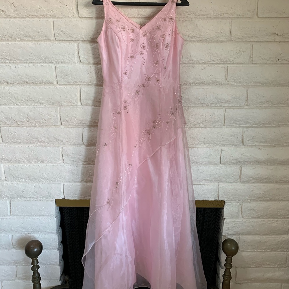 Formal Pale pink hand beaded gown